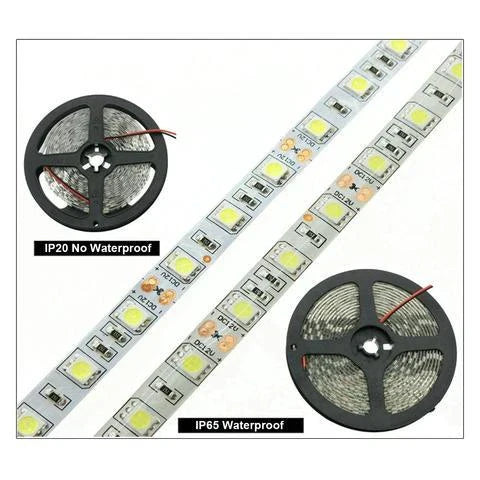 Waterproof LED light strip with 60 high-brightness beads, flexible and durable for any space