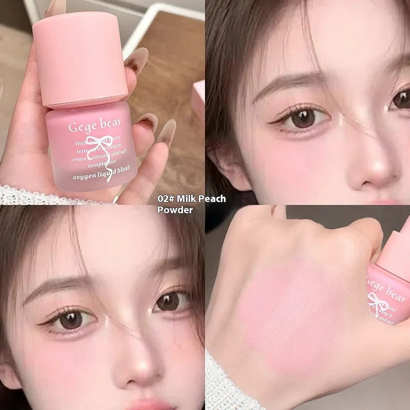 Gege Bear Oxygen Light And Transparent Liquid Blush in Cherry Blossom Powder shade