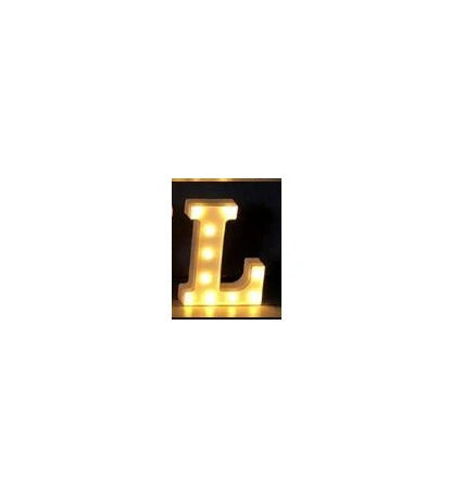 Luminous LED letter and number night light for weddings and parties