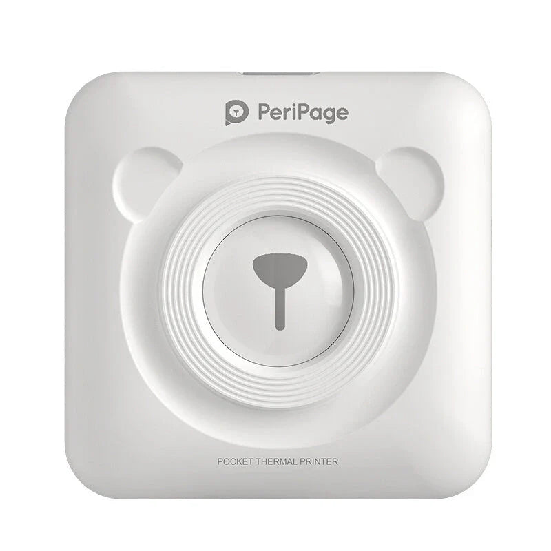 Compact wireless thermal printer for printing photos, labels, and memorabilia directly from your smartphone