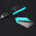 L16 Beast Spirit LED turn signal light in yellow with hook-shaped DRL, plastic and acrylic construction