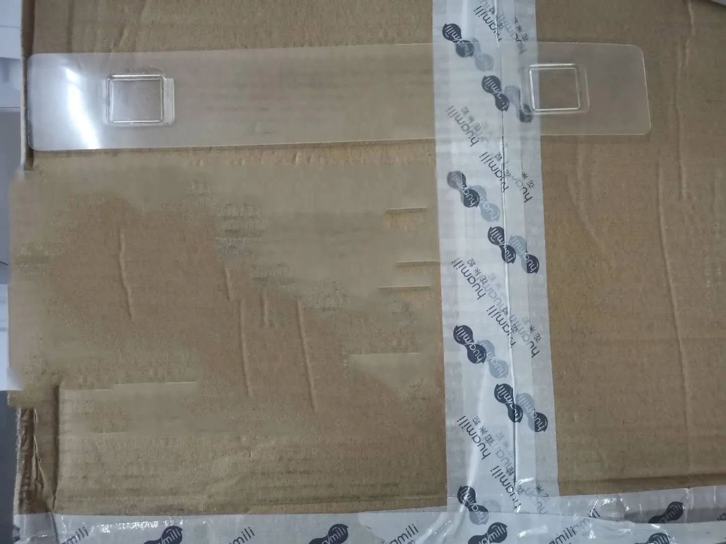 Non-marking hanging magnetic toothbrush holder with toothpaste squeezer in blue and grey