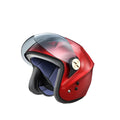 Solar smart helmet in black with ABS shell and integrated solar panel on top