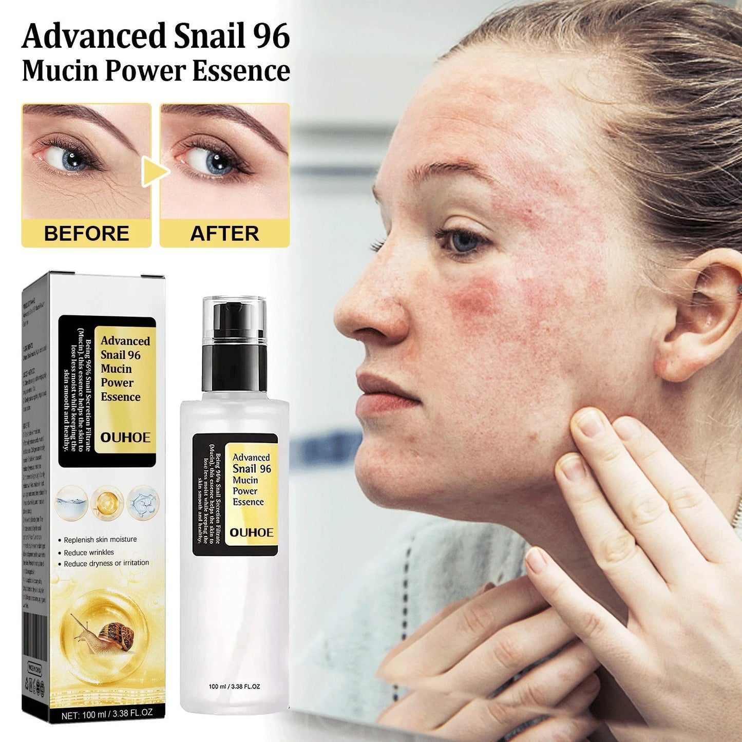 Snail Serum Collagen Facial Serum Original 100ml bottle with hydrating and brightening benefits