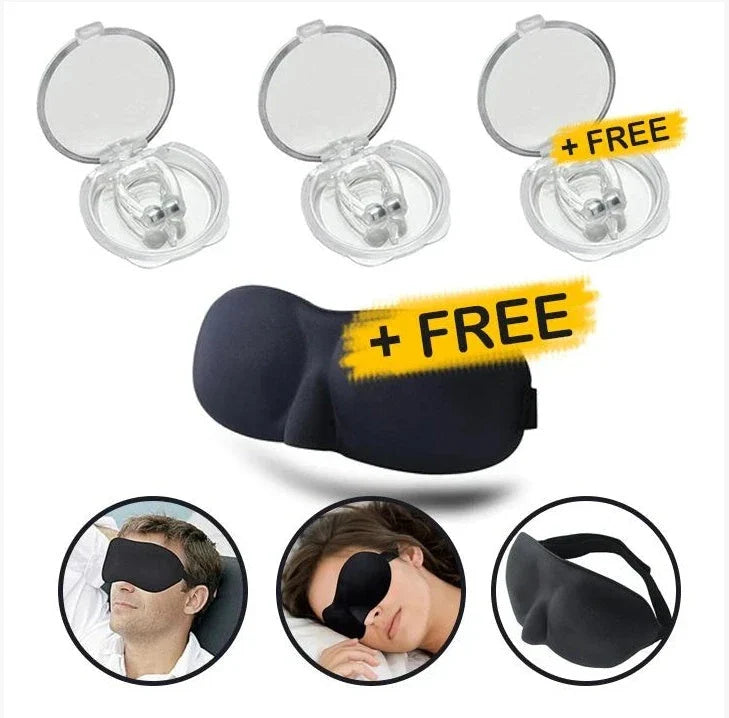 Discreet magnetic anti-snore nose clip made of premium silicone for comfortable, effective snoring relief