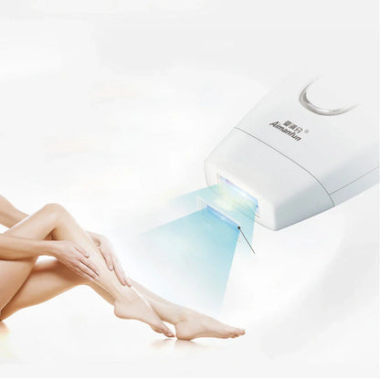 Laser hair removal device for at-home use, effective on legs, arms, and underarms