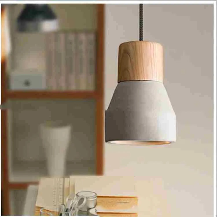 Wooden retro small droplight with 150cm drop for restaurant cafe bar counter lighting in black