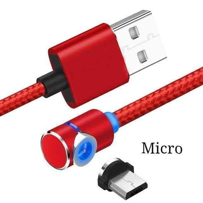 360 Degree Magnetic Charging Cable with LED indicator for fast charging and data transfer