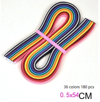 Gradient slip coloured star origami paper set with vibrant hues for DIY crafts