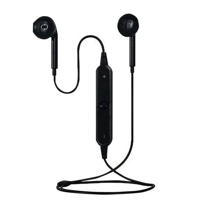 S6 Wireless Bluetooth Headset Sports Mini Stereo In-Ear Earphones in white and black