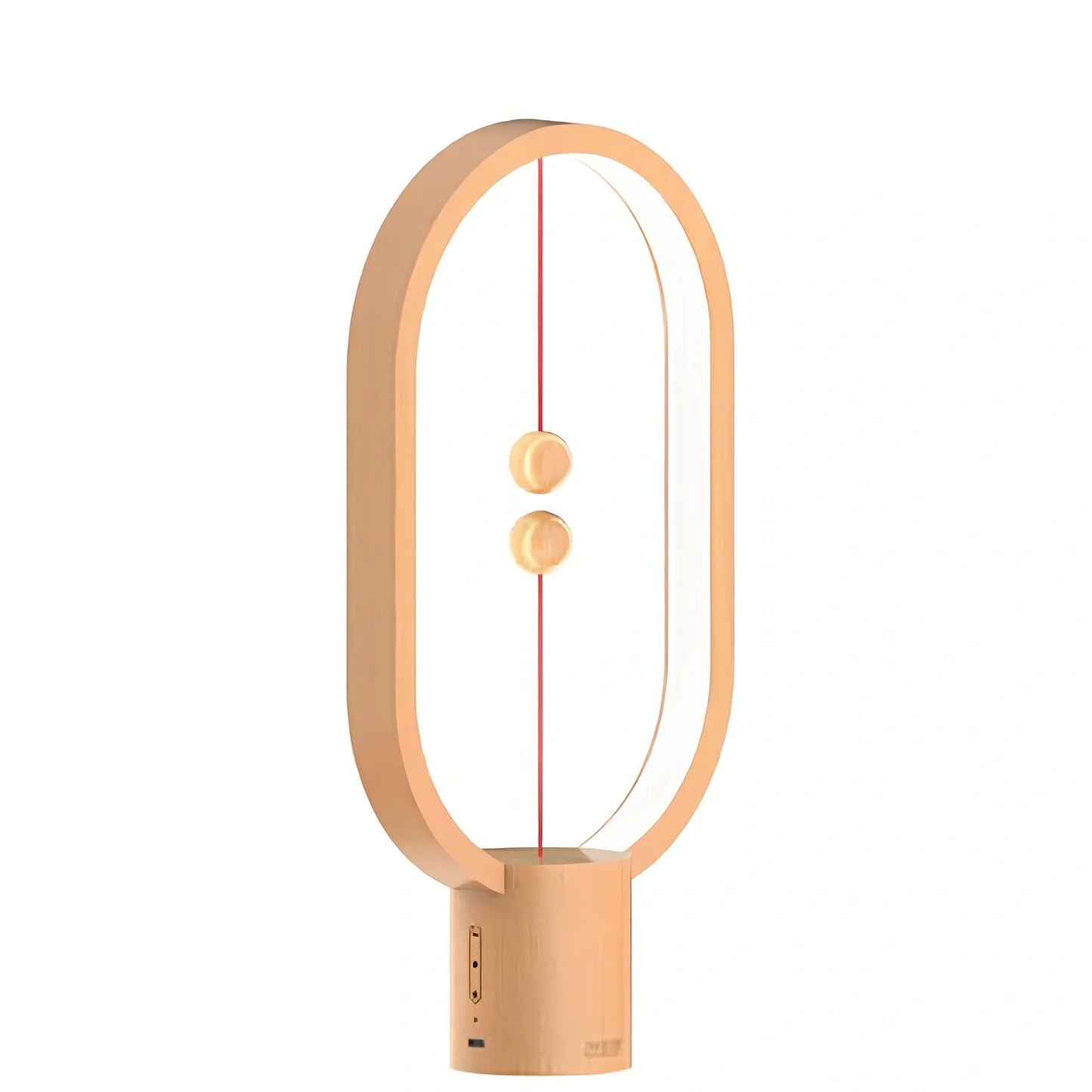 Magnetic bedside night light with ball activation system and adjustable brightness settings