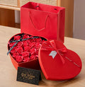 Red love engagement proposal large flower ceremony sense Qixi packing box with greeting card