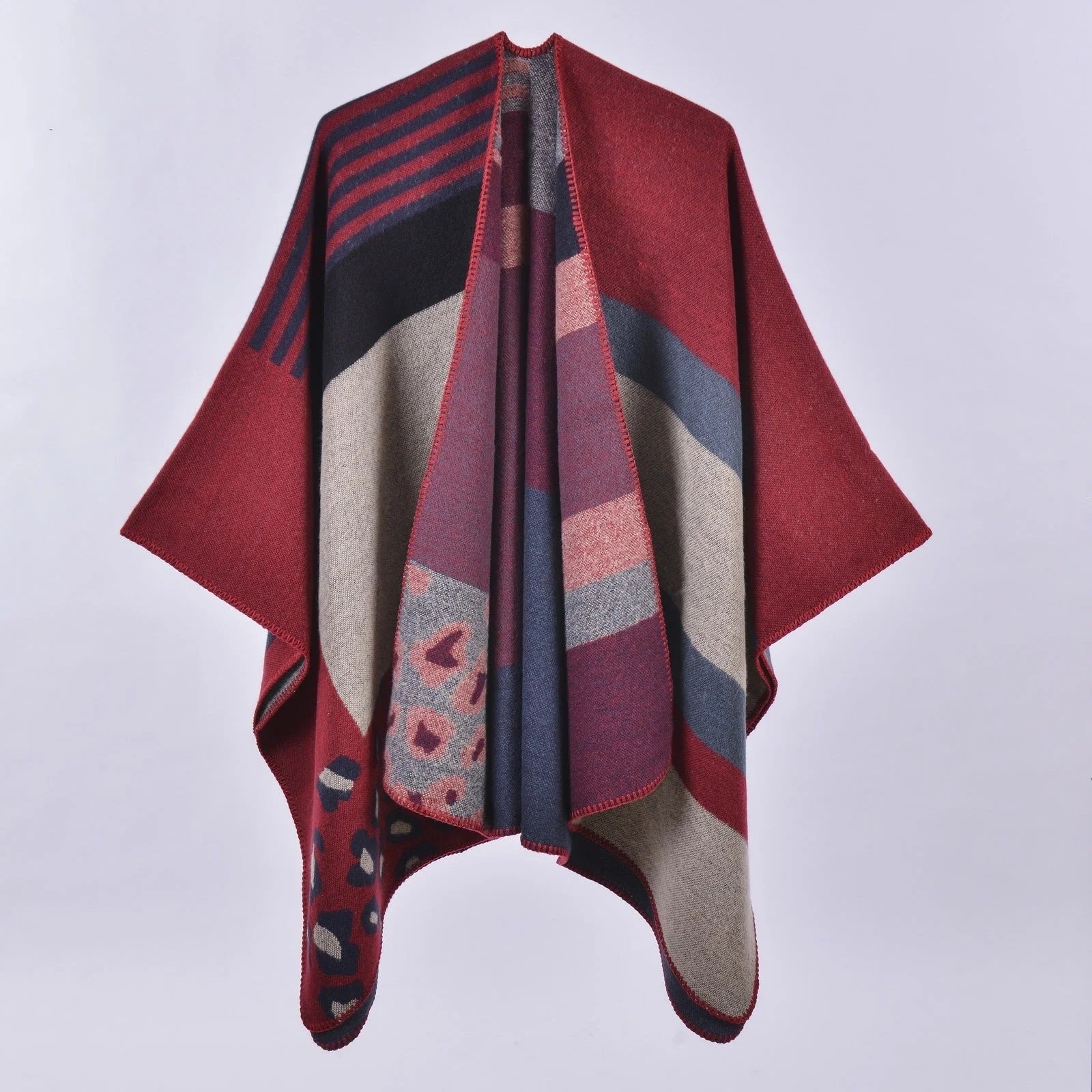 Lattice pattern ladies travel shawl in various colours for autumn and winter warmth