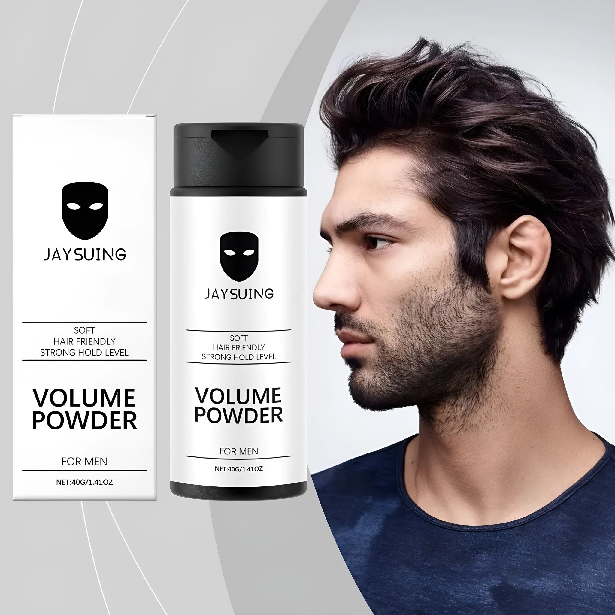 40g hair styling powder container for natural volume without water