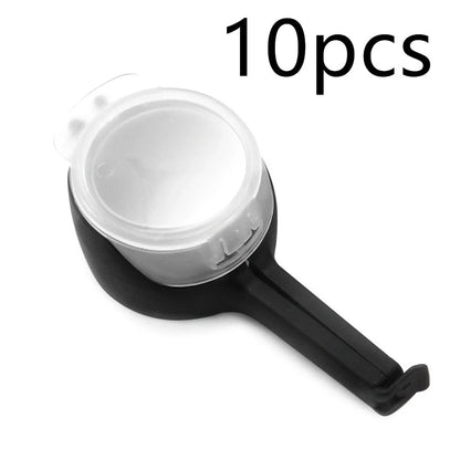 Green multifunctional food sealing clip with nozzle for airtight preservation