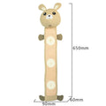 Plush fleece rabbit dog training toy with food compartments and squeaker, measuring 650mm in length