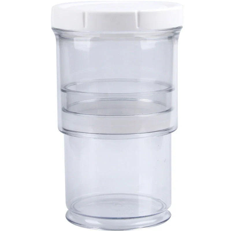 Vacuum food storage compression container with airtight lid for kitchen use