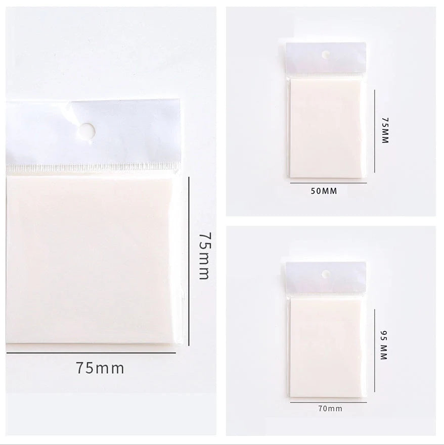 Waterproof PET transparent sticky notes in cartoon shapes for durable note-taking