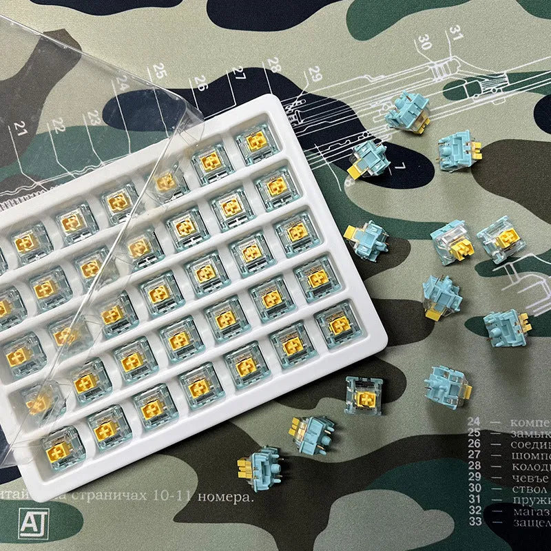 36 sea salt lemon PRO mute mechanical keyboard switch shafts for universal keyboard models