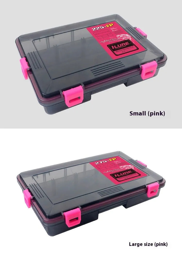 Blue waterproof fishing lure storage box with PP plastic construction