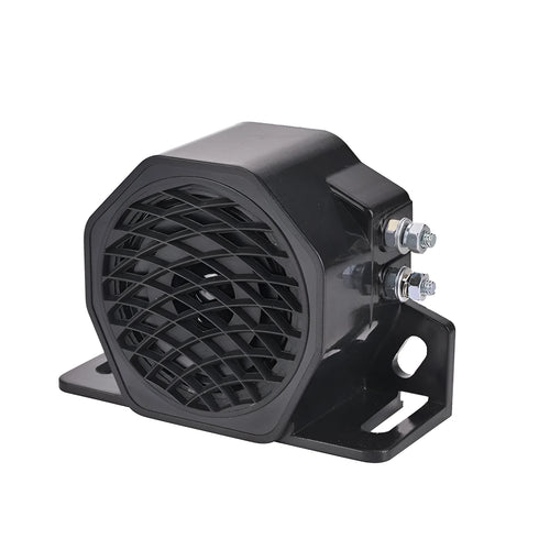 Black GQ-208A 12-80V reversing buzzer horn for vehicle backup warning.