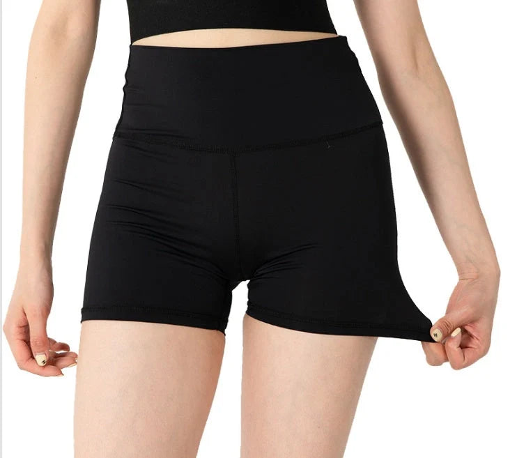 Women's Safety Pants Silk Leggings in black and natural with enhanced butt shaping