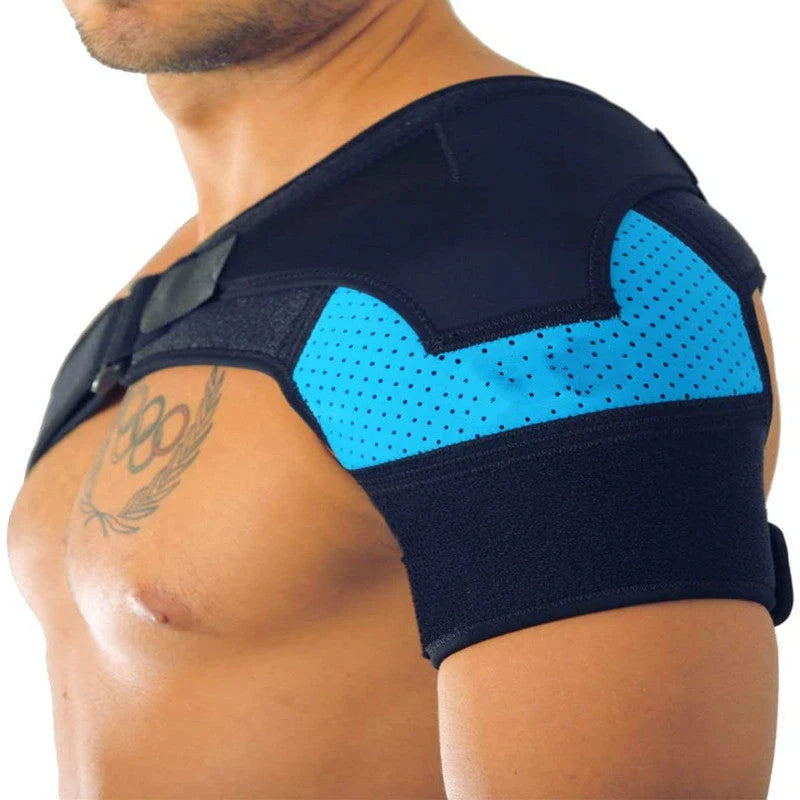 Breathable neoprene sports shoulder pads for basketball players with ice pack slots