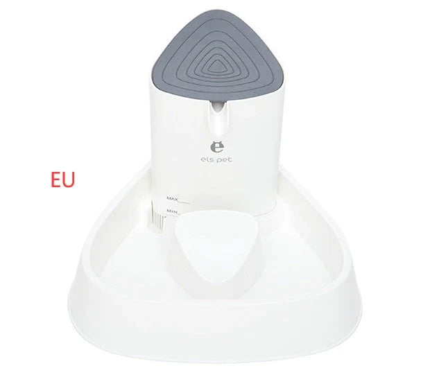 1.5L automatic pet water fountain with 4-layer filter in white