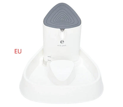 1.5L automatic pet water fountain with 4-layer filter in white