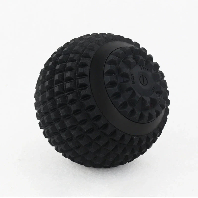 Four-Speed Electric Massage Ball in black, blue, and pink for muscle recovery