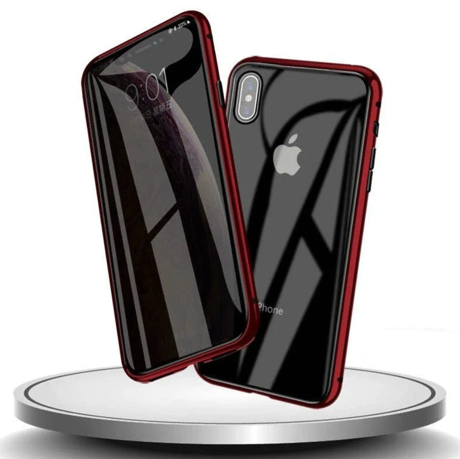 Clamshell anti-spy phone case for iPhone in various colours