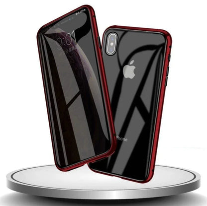 Clamshell anti-spy phone case for iPhone in various colours