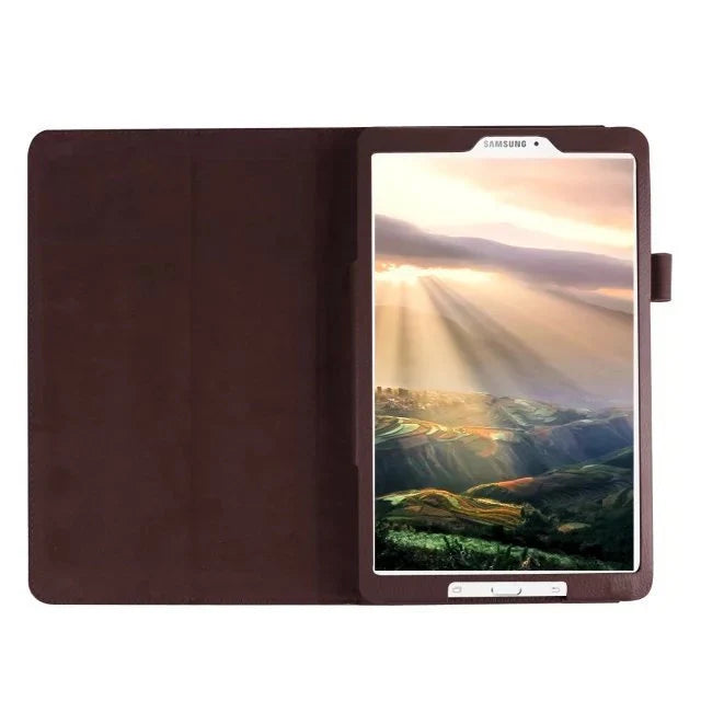 Samsung T560 flat leather protective case in various colours with foldable design