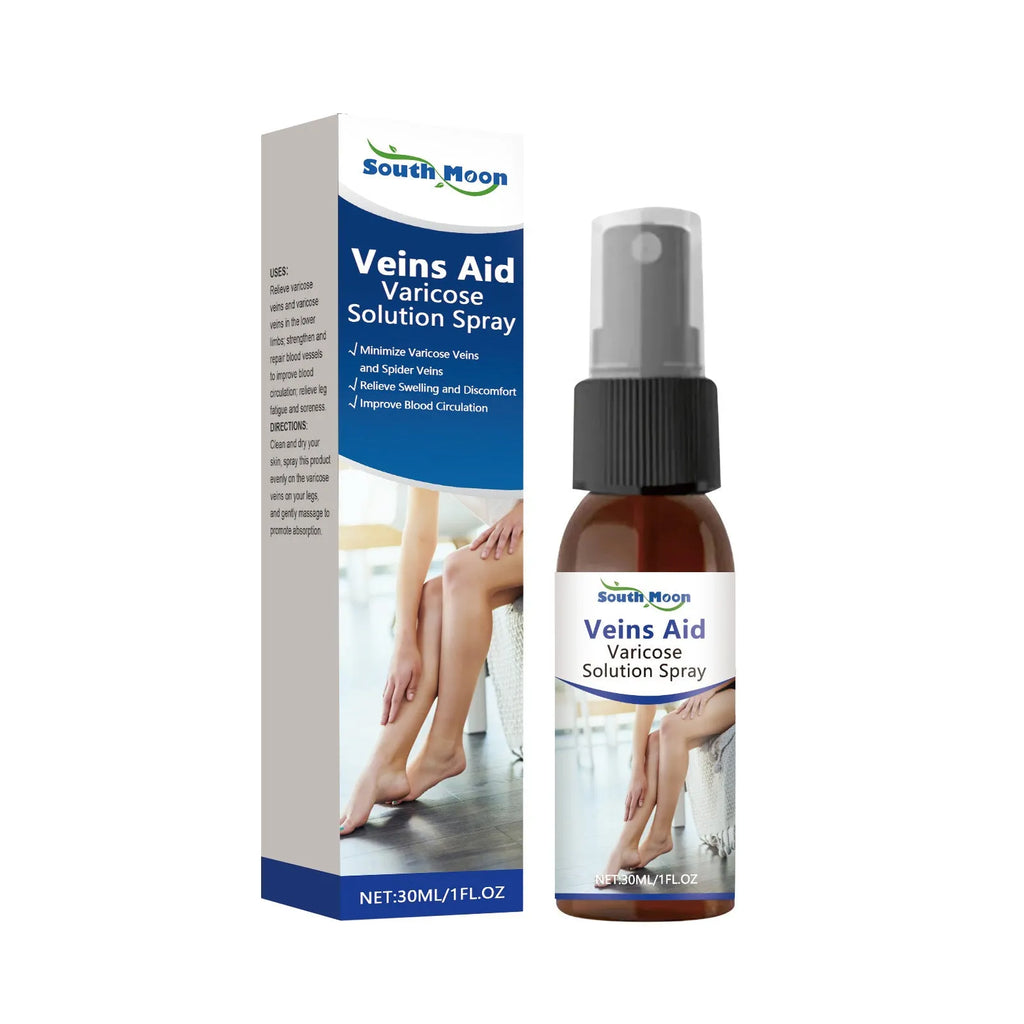 30ml leg care massage spray bottle with spray mechanism containing menthol, ginger and horse chestnut extracts