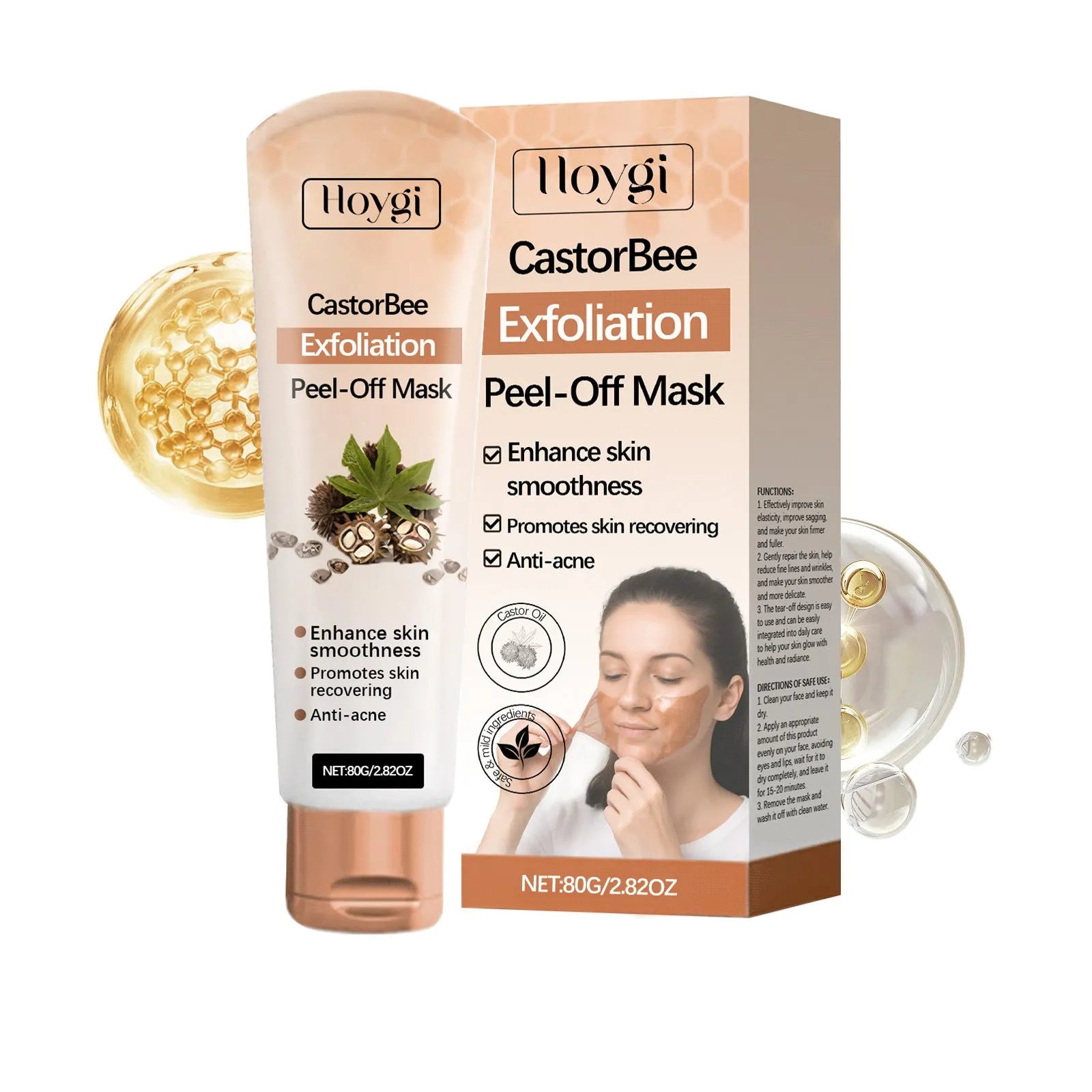 80g tube of collagen and bee venom facial mask for moisturising and hydrating treatment