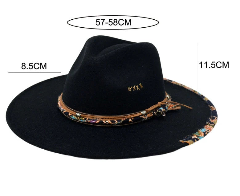 Wool-like autumn and winter felt cap in pendant pink and dark brown