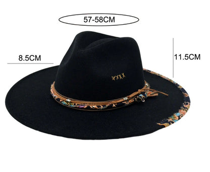 Wool-like autumn and winter felt cap in pendant pink and dark brown