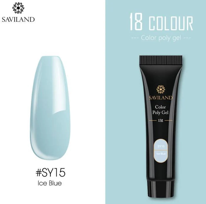 15g nail coloured crystal extension glue with resin base for durable nail art