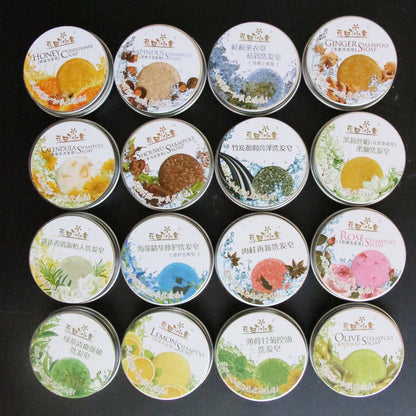 Natural Plant Shampoo Bar with essential oils for nourishing hair care