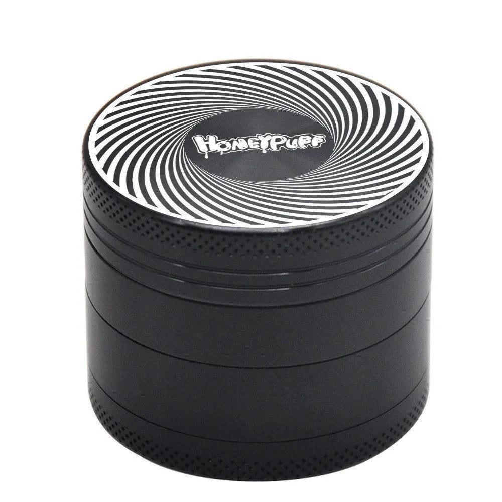 Four-layer aluminium alloy grinder with windproof function and multi-tool features in T6 CNC finish