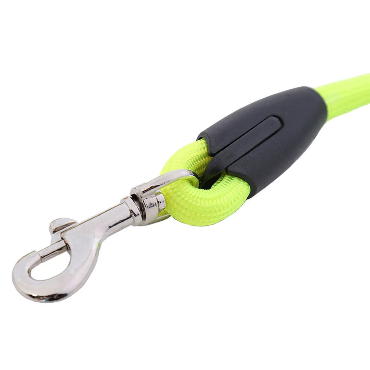 Colourful nylon round hand holding dog rope leash for walking and training, with three size options