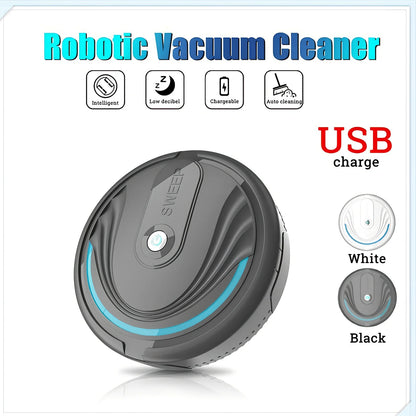 Auto sweeping robot vacuum cleaner with 6.5cm height and 23cm diameter cleaning hardwood floor