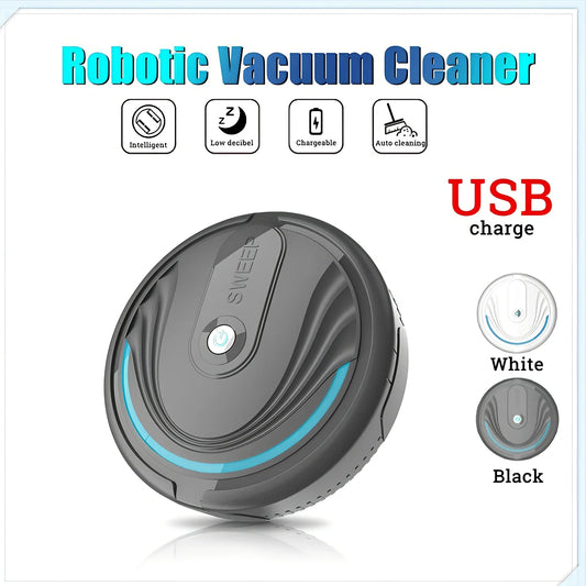 Auto sweeping robot vacuum cleaner with 6.5cm height and 23cm diameter cleaning hardwood floor