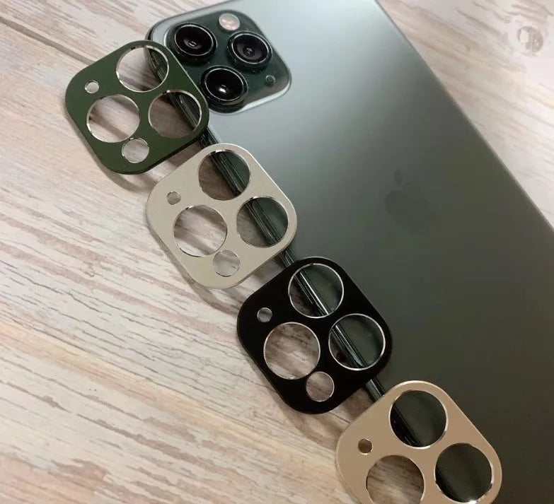Metal lens protection ring for iPhone 11 and iPhone 11 Pro in multiple colour options.