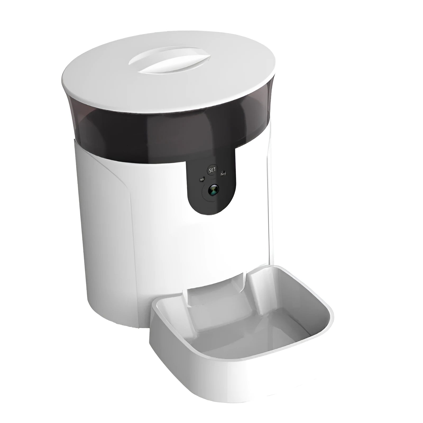 BL7 WIFI smart pet automatic feeder with 6L grain bucket and black casing