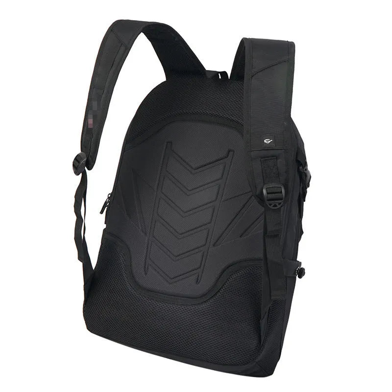 Men's Oxford cloth computer backpack in business style with zipper opening and double straps