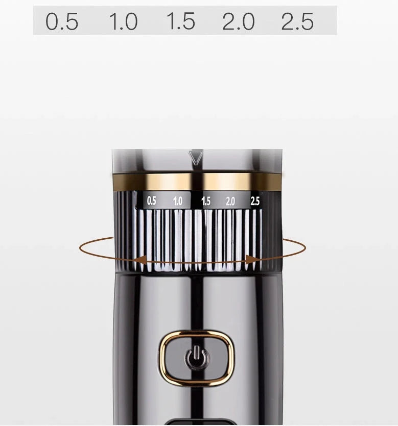 Household Hair Clipper Electric Shaver with titanium-ceramic blades and adjustable length settings