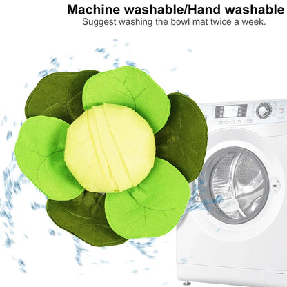 Green felt cloth cabbage sniffing toy for dogs, 32*32cm