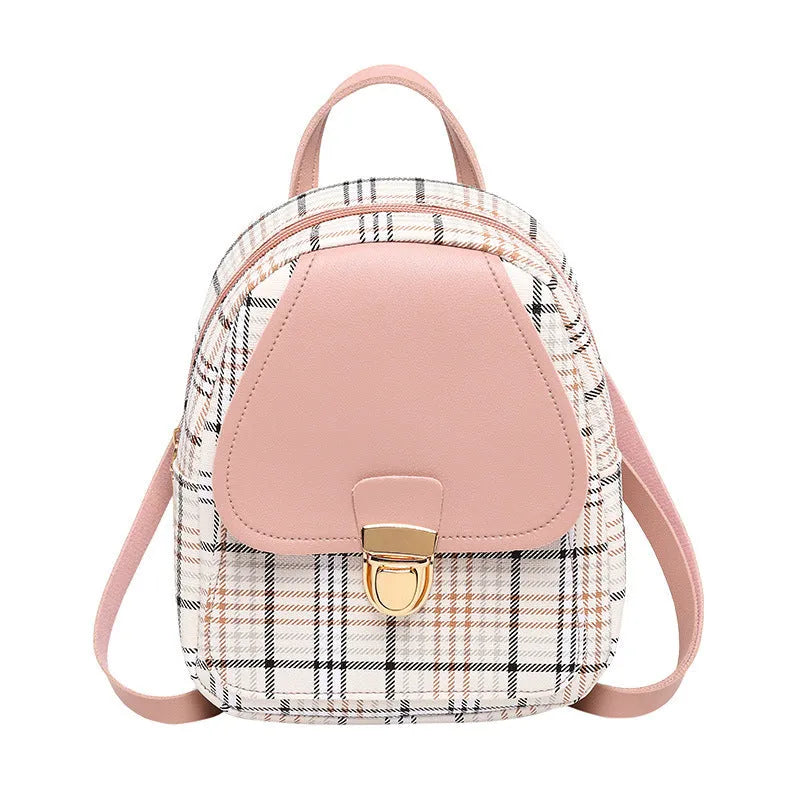 PU one shoulder diagonal phone bag in five colour options: black, blue, brown, pink, red.