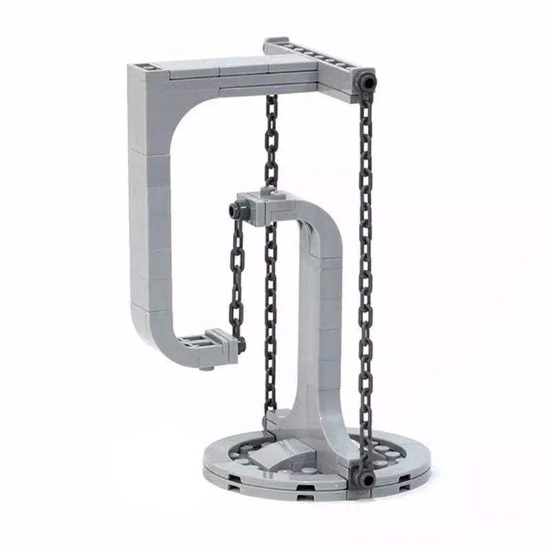 Anti-gravity tension balance building blocks in grey, defying gravity for creative play